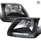 Spec-D Tuning 97-03 Ford F150 LED Euro Headlights Black LH-F15097JM-RS - alternate 1